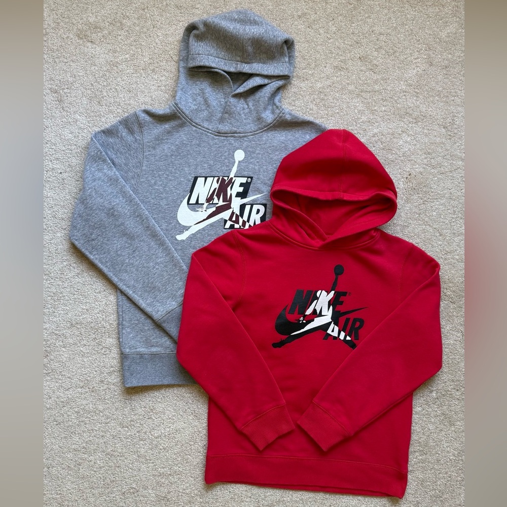 NIKE AIR BOYS’ SIZE YLG HOODED SWEATERS - SET OF 2